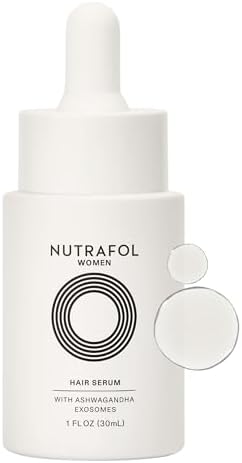 Nutrafol Women's Hair Serum, Supports Visibly Thicker and Stronger Hair, Vegan, Lightweight and Fast-Absorbing.